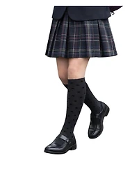 MeMoi Girls Flocked Star Opaque Nylon Tights