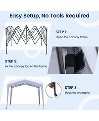 Gouun 10 x 10 ft Pop Up Canopy Tent with Corner Locking System and Portable Wheeled Bag