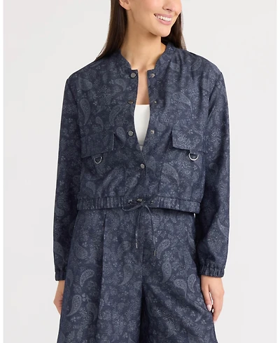 Ellen Tracy Women's Cropped Bomber