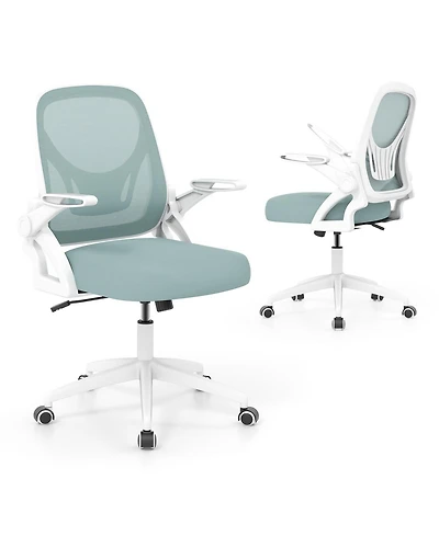 Sugift Ergonomic Computer Desk Chair with Lumbar Support and Arms