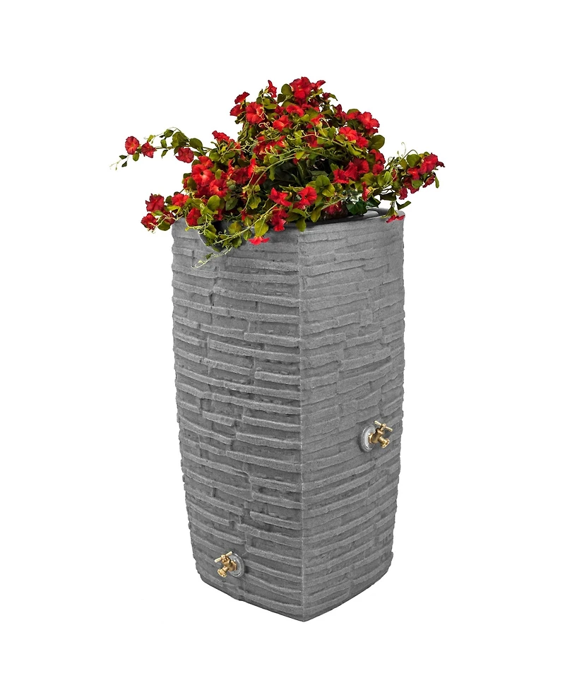 Good Ideas Impressions Riverwalk 50 Gal Rain Saver with Spigots