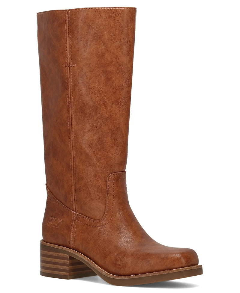 Frye and Co. Women's Miranda Leather Stacked Heel Boots