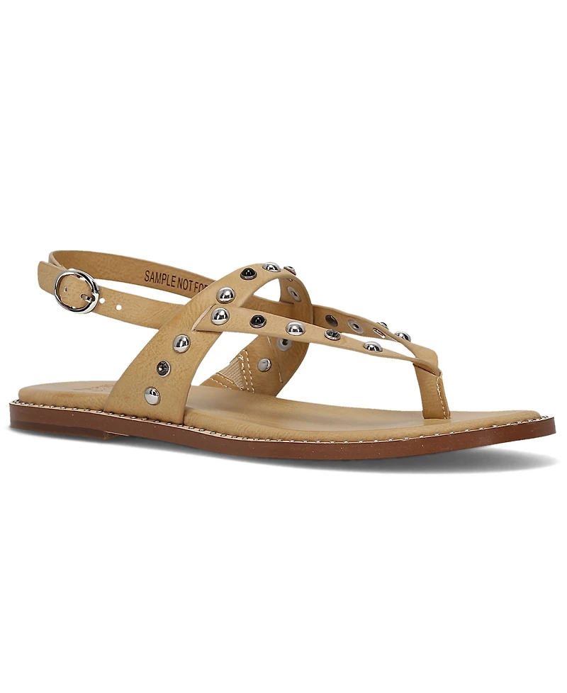 Frye and Co. Women's Bucky Studded Thong Round Toe Sandals