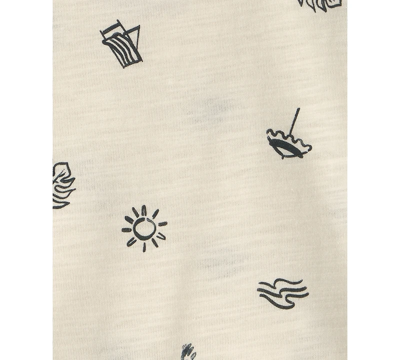 Carter's Baby Boys' Short-Sleeve Top and Shortall, 2-Piece Set