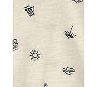 Carter's Baby Boys' Short-Sleeve Top and Shortall, 2-Piece Set