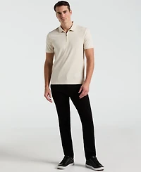 Perry Ellis Men's Slim-Fit Ribbed-Knit 1/4-Zip Polo Shirt