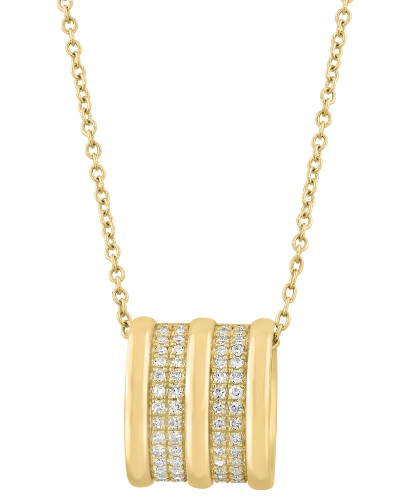Effy Collection Diamond (1/5 ct. t.w.) Pendant Necklace in 14k Yellow Gold