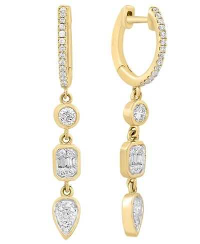 Effy Collection Diamond (1/3 ct. t.w.) Earrings in 14k Yellow Gold