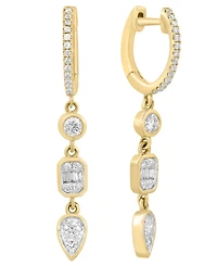 Effy Collection Diamond (1/3 ct. t.w.) Earrings in 14k Yellow Gold