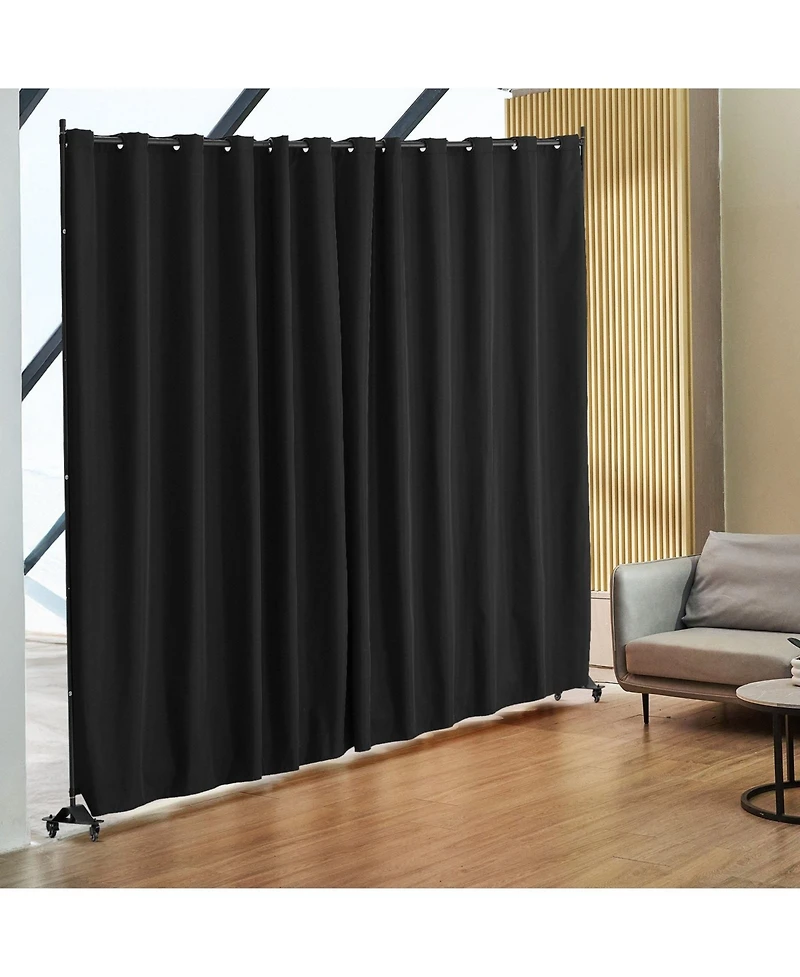 Sugift Portable Room Divider, Panel Divider with Wheels, Freestanding Privacy Screen