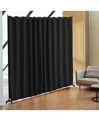 Sugift Portable Room Divider, Panel Divider with Wheels, Freestanding Privacy Screen