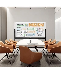 Sugift Rolling Double Sided Magnetic Whiteboard with Stand and Wheels