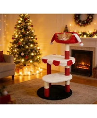 Zeus & Ruta Multi Level Cat Tree with Cozy Perch Scratching Posts Kittens/Cats Playrest