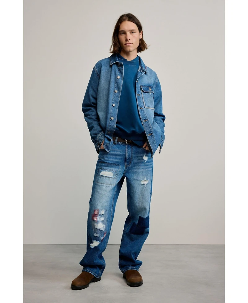 Desigual Men's Patched jeans