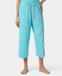 Hue Women's Printed Capri Mid-Rise Pants