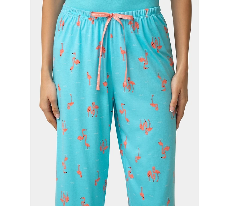 Hue Women's Printed Capri Mid-Rise Pants