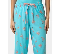Hue Women's Printed Capri Mid-Rise Pants