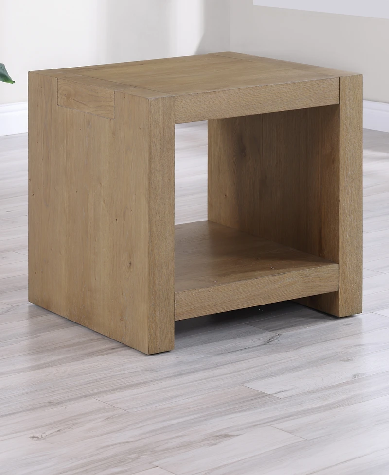 Macai 24" Wood Square End Table
