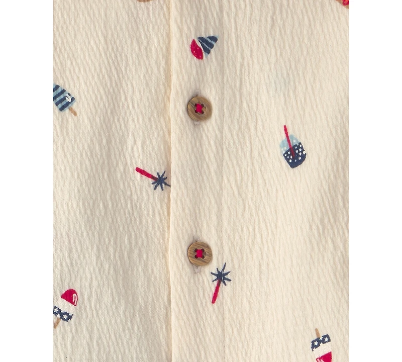 Carter's Baby Boys' Fourth of July Top and Shorts, 2-Piece Set