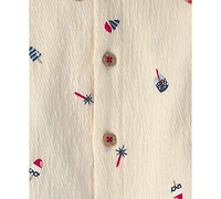 Carter's Baby Boys' Fourth of July Top and Shorts, 2-Piece Set