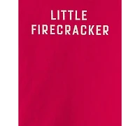 Carter's Baby Boys' or Girls' Little Firecracker Short-Sleeve Top and Shorts, 2-Piece Set