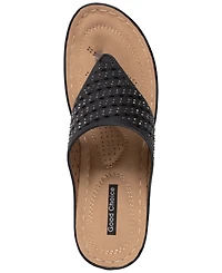 Gc Shoes Women's Dannay Embellished Wedge Sandals