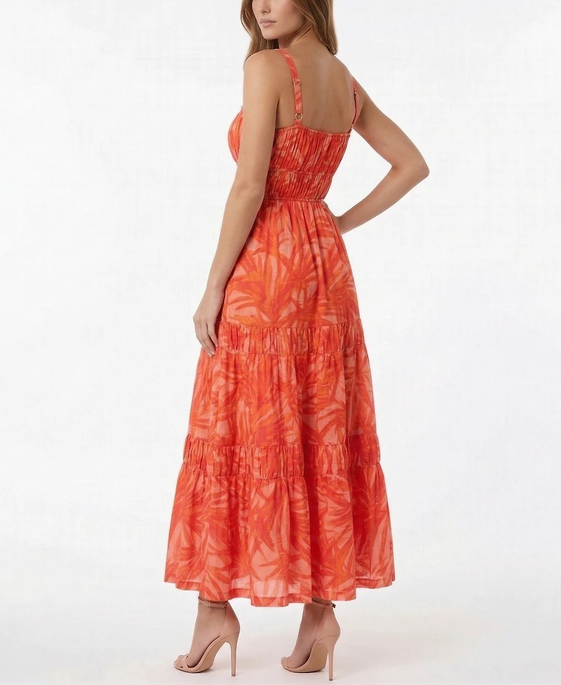 Taylor Women's Printed Sweetheart Neck Pull-On Dress