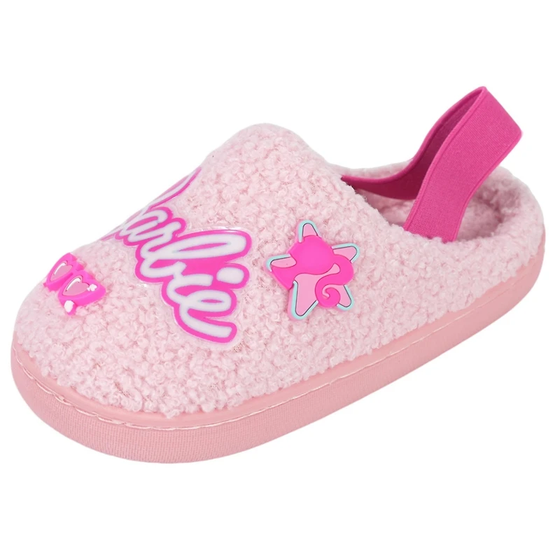 Barbie Toddler Faux Fur Slip-On Slippers