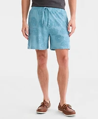Sun + Stone Men's Textured Floral Pull-On Shorts, Macy's Exclusive