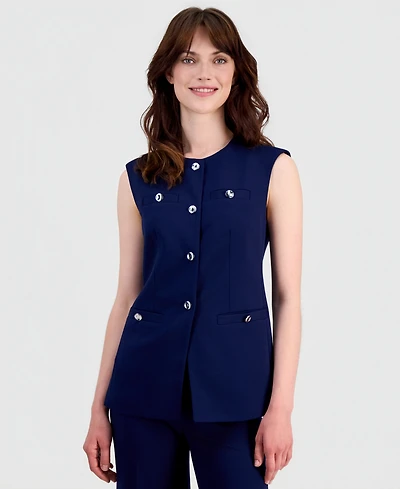 Anne Klein Women's Four-Button Vest
