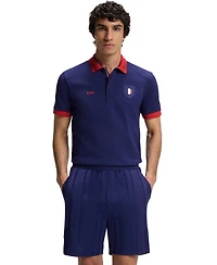 Boss by Hugo Men's Paddy France Country Flag Trim Polo Shirt