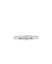 kate spade new york Silver Plated Thin Enamel Bangle Bracelet