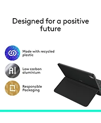Logitech Folio Touch iPad Keyboard Case with Trackpad and Smart Connector for iPad Air 11-inch (M2 & M3), iPad Air (4th & 5th gen), Graphite