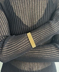 Adornia Tarnish Resistant Gold Fringe Cuff Bracelet