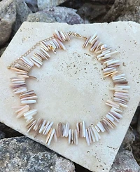 Adornia Shell Pieces Adjustable Necklace