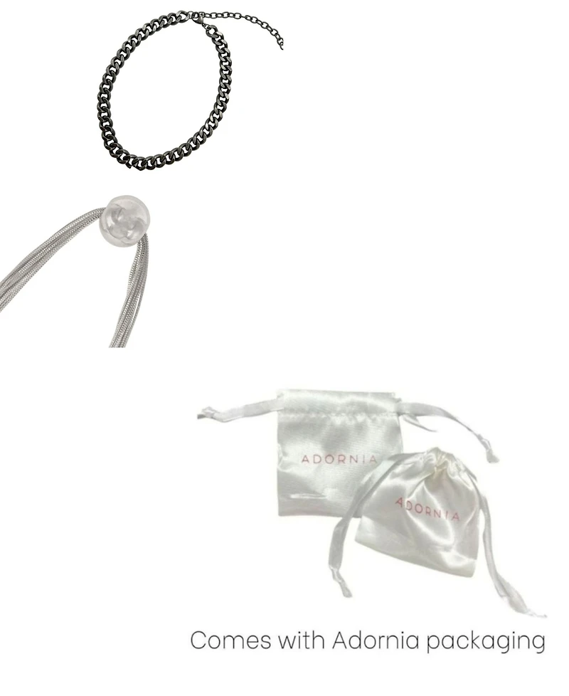 Adornia Silver 2-Pc. Chunky Chain Necklace Set