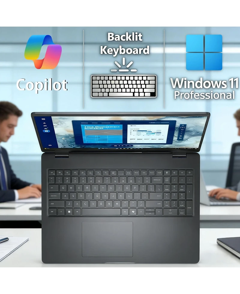 Dell Pro 16 16" Traditional Laptop Intel Core 5 16GB Ram Intel Graphics 256GB Ssd Storage Windows 11 Pro 60Hz