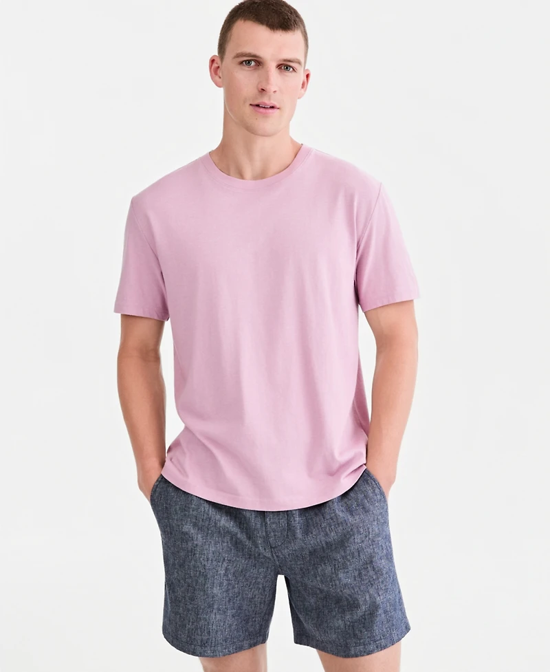 Sun + Stone Men's Cotton Lived Short Sleeve T-Shirt, Macy's Exclusive