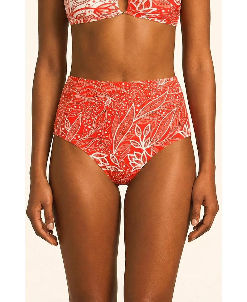 Jessie Zhao New York Women's Scarlet Bloom Reversible Bikini Bottom