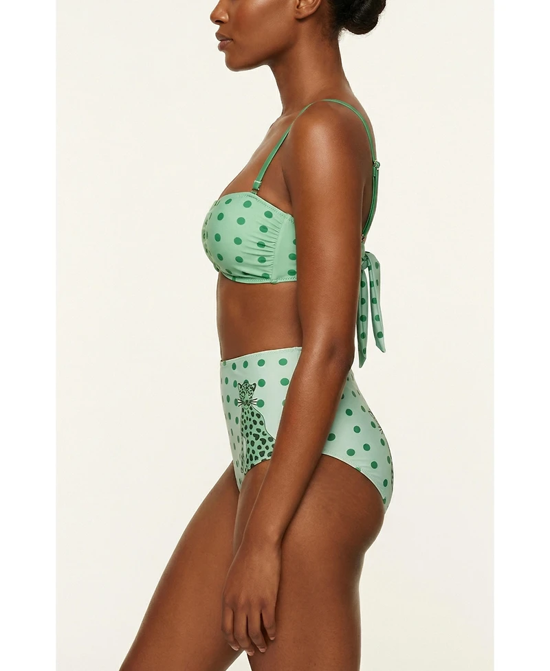 Jessie Zhao New York Women's Polka Bloom Reversible Bandeau Top