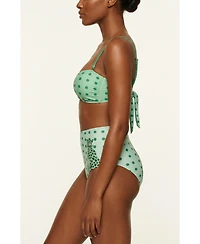 Jessie Zhao New York Women's Polka Bloom Reversible Bandeau Top