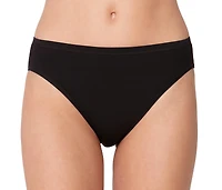 Lands' End Women's Lands End Bikini True Solutions Light Weight Microfiber Basics 3 Pack Panties, Clay/Navy/Blk, X-Large