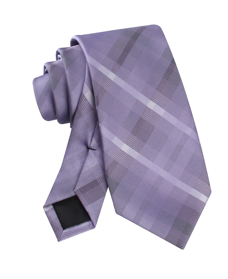 Calvin Klein Men's Drogo Plaid Pattern Tie