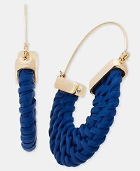 Style & Co Gold-Tone Rattan Hoop Earrings, Macy's Exclusive