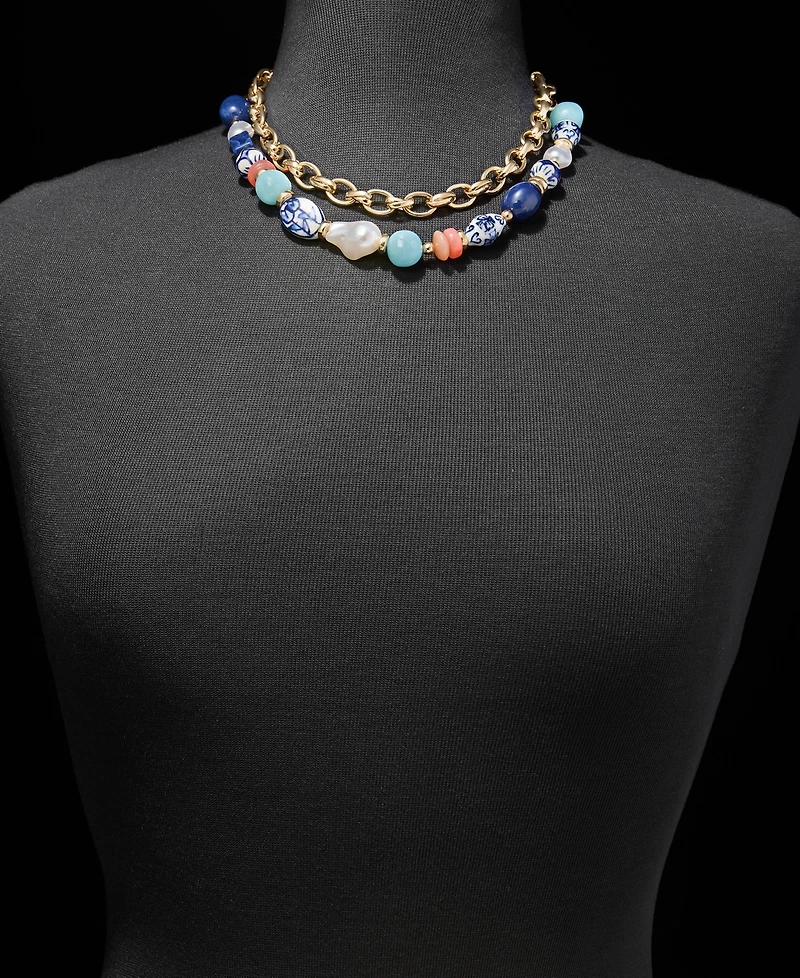 Style & Co 2-Pc. Set Beaded & Chain Necklaces, Macy's Exclusive