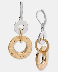 Style & Co Two-Tone Drop Earrings, Macy's Exclusive