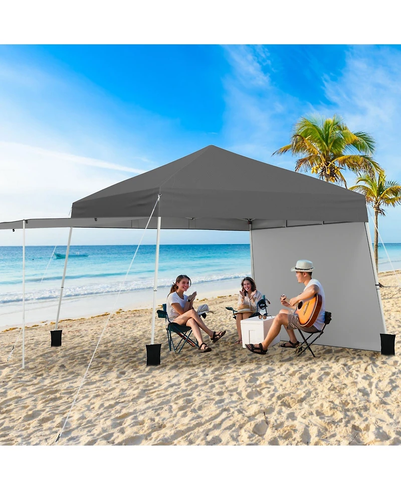 Sugift 14 x 9.2 ft Pop Up Canopy Tent with Convertible Awning Sidewalls