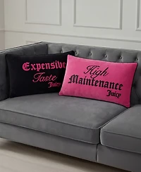 Juicy Couture Shaped Decorative Pillow, 14" x 24"