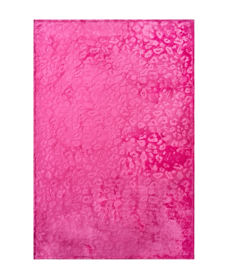 Juicy Couture Embossed Oversized Plush Throw, 60" x 90"
