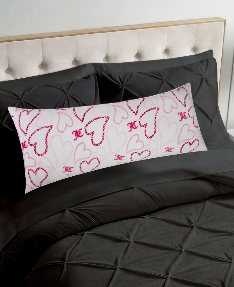 Juicy Couture Ultra-soft Plush Body Pillow, 20" x 48"